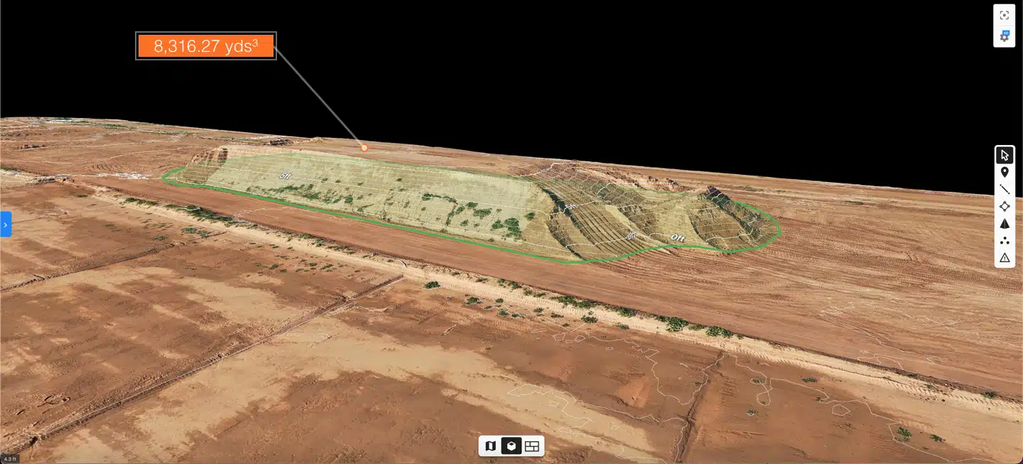 aerial bytes drone services - construction cut fill analysis